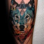 photo of wolf tattoo 27.11.2018 №029 - an example of a finished wolf tattoo - tattoovalue.net