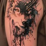 photo of wolf tattoo 27.11.2018 №031 - an example of a finished wolf tattoo - tattoovalue.net