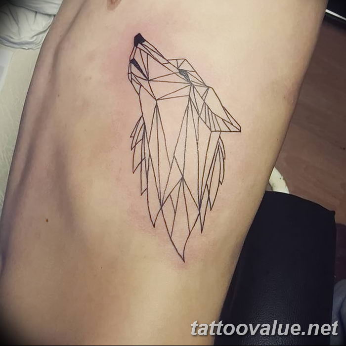 photo of wolf tattoo 27.11.2018 №051 - an example of a finished wolf tattoo - tattoovalue.net