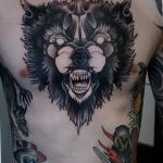photo of wolf tattoo 27.11.2018 №064 - an example of a finished wolf tattoo - tattoovalue.net