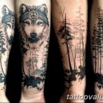 photo of wolf tattoo 27.11.2018 №084 - an example of a finished wolf tattoo - tattoovalue.net