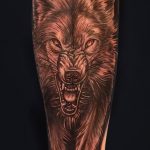 photo of wolf tattoo 27.11.2018 №087 - an example of a finished wolf tattoo - tattoovalue.net