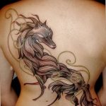 photo of wolf tattoo 27.11.2018 №088 - an example of a finished wolf tattoo - tattoovalue.net