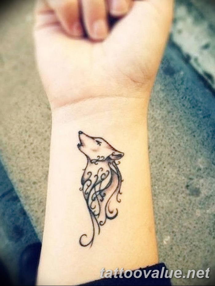 photo of wolf tattoo 27.11.2018 №107 - an example of a finished wolf tattoo - tattoovalue.net