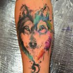 photo of wolf tattoo 27.11.2018 №109 - an example of a finished wolf tattoo - tattoovalue.net