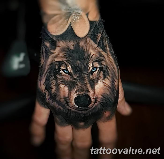 photo of wolf tattoo 27.11.2018 №118 - an example of a finished wolf tattoo - tattoovalue.net