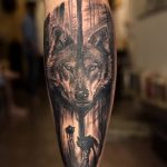 photo of wolf tattoo 27.11.2018 №123 - an example of a finished wolf tattoo - tattoovalue.net