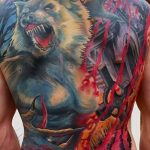 photo of wolf tattoo 27.11.2018 №126 - an example of a finished wolf tattoo - tattoovalue.net