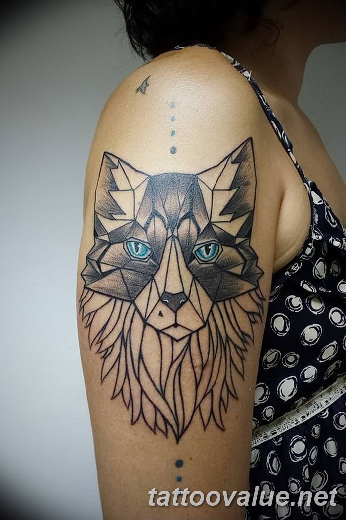 photo of wolf tattoo 27.11.2018 №131 - an example of a finished wolf tattoo - tattoovalue.net