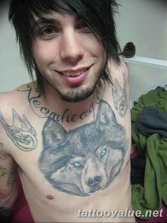 photo of wolf tattoo 27.11.2018 №134 - an example of a finished wolf tattoo - tattoovalue.net