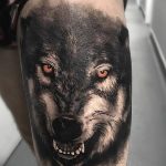 photo of wolf tattoo 27.11.2018 №146 - an example of a finished wolf tattoo - tattoovalue.net