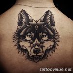 photo of wolf tattoo 27.11.2018 №149 - an example of a finished wolf tattoo - tattoovalue.net