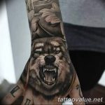 photo of wolf tattoo 27.11.2018 №151 - an example of a finished wolf tattoo - tattoovalue.net