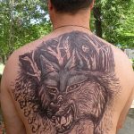 photo of wolf tattoo 27.11.2018 №152 - an example of a finished wolf tattoo - tattoovalue.net