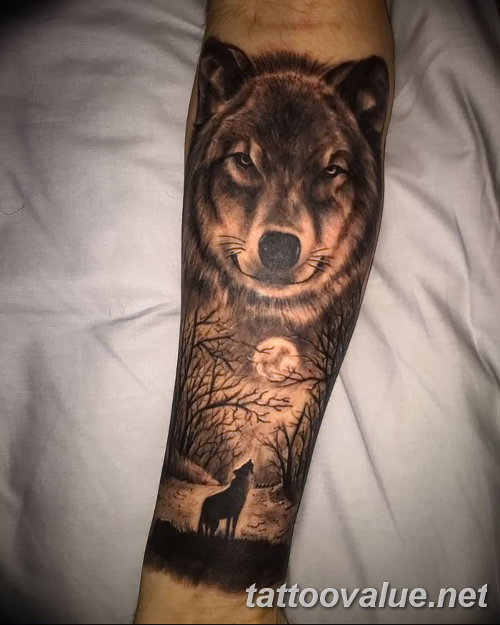 tattoo ideas for men wolf @ My first tattoo wolf and forrest on