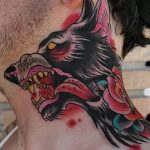 photo of wolf tattoo 27.11.2018 №194 - an example of a finished wolf tattoo - tattoovalue.net