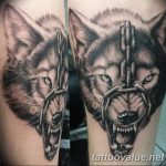 photo of wolf tattoo 27.11.2018 №210 - an example of a finished wolf tattoo - tattoovalue.net