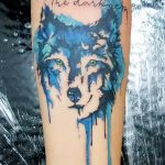 photo of wolf tattoo 27.11.2018 №212 - an example of a finished wolf tattoo - tattoovalue.net