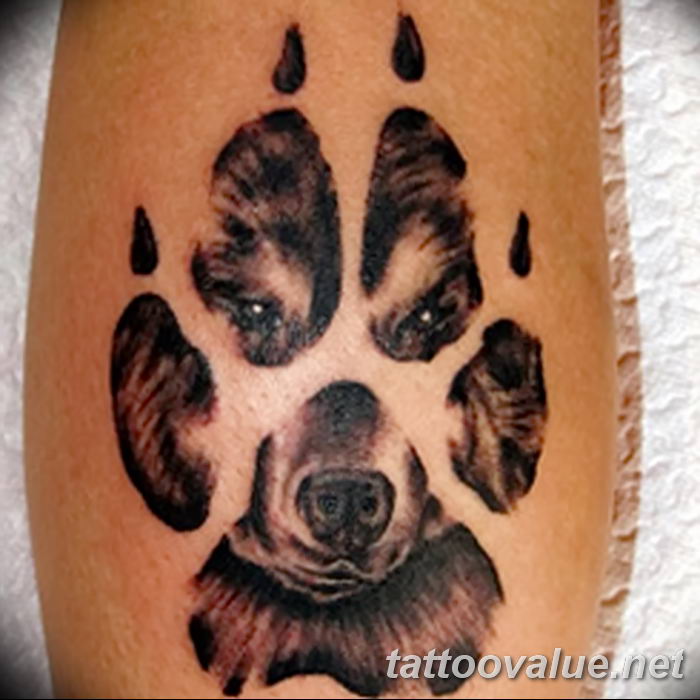 photo of wolf tattoo 27.11.2018 №225 - an example of a finished wolf tattoo - tattoovalue.net