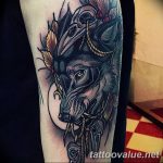 photo of wolf tattoo 27.11.2018 №239 - an example of a finished wolf tattoo - tattoovalue.net