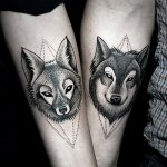 photo of wolf tattoo 27.11.2018 №257 - an example of a finished wolf tattoo - tattoovalue.net