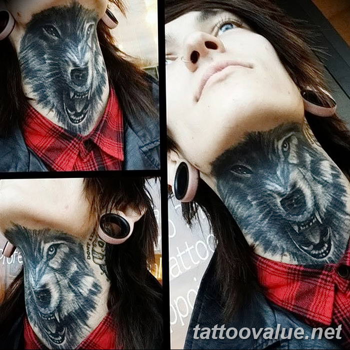 photo of wolf tattoo 27.11.2018 №258 - an example of a finished wolf tattoo - tattoovalue.net