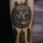 photo of wolf tattoo 27.11.2018 №291 - an example of a finished wolf tattoo - tattoovalue.net