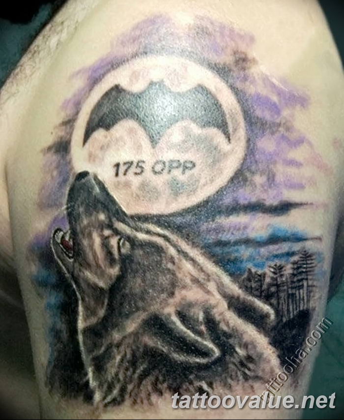 photo of wolf tattoo 27.11.2018 №293 - an example of a finished wolf tattoo - tattoovalue.net