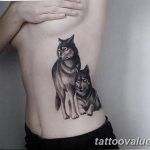 photo of wolf tattoo 27.11.2018 №298 - an example of a finished wolf tattoo - tattoovalue.net