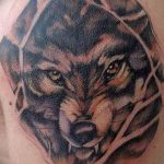 photo of wolf tattoo 27.11.2018 №316 - an example of a finished wolf tattoo - tattoovalue.net