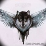 photo of wolf tattoo 27.11.2018 №343 - an example of a finished wolf tattoo - tattoovalue.net
