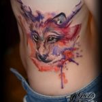 photo of wolf tattoo 27.11.2018 №346 - an example of a finished wolf tattoo - tattoovalue.net