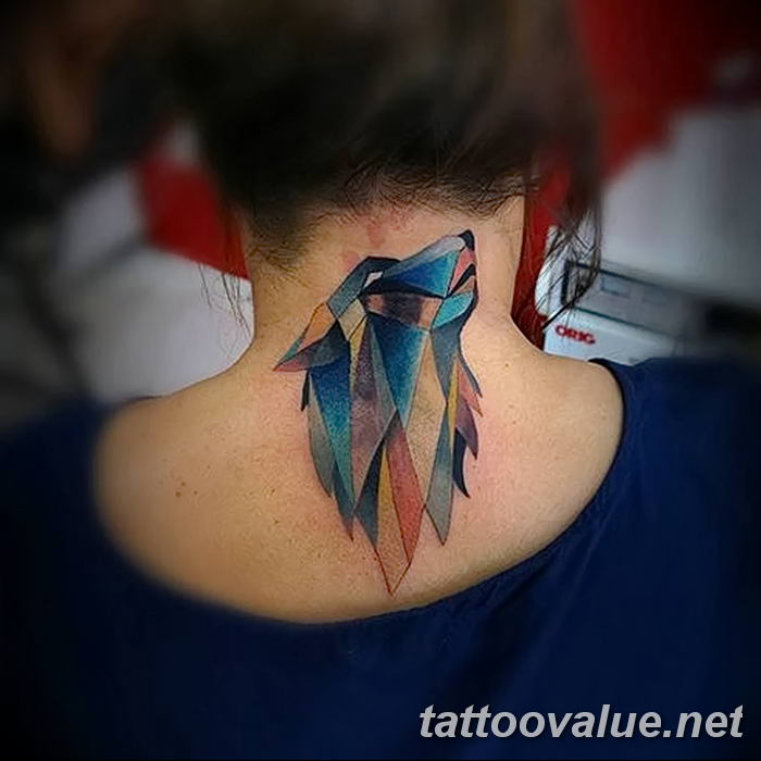 photo of wolf tattoo 27.11.2018 №351 - an example of a finished wolf tattoo - tattoovalue.net