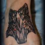 photo of wolf tattoo 27.11.2018 №390 - an example of a finished wolf tattoo - tattoovalue.net