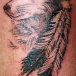 photo of wolf tattoo 27.11.2018 №394 - an example of a finished wolf tattoo - tattoovalue.net