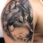 photo of wolf tattoo 27.11.2018 №412 - an example of a finished wolf tattoo - tattoovalue.net