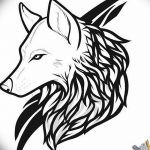 photo of wolf tattoo 27.11.2018 №413 - an example of a finished wolf tattoo - tattoovalue.net