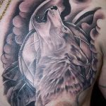photo of wolf tattoo 27.11.2018 №418 - an example of a finished wolf tattoo - tattoovalue.net