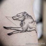 photo of wolf tattoo 27.11.2018 №430 - an example of a finished wolf tattoo - tattoovalue.net