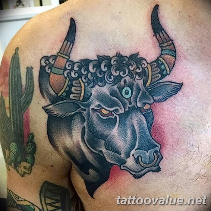 70 Bull Tattoos For Men  Eight Seconds Of 2000 Pound Furry