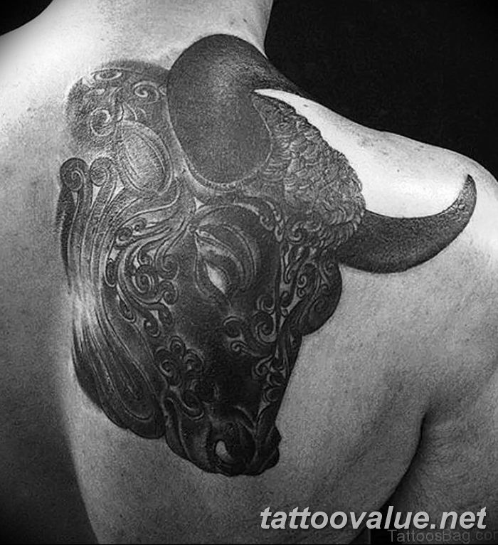 photo tattoo bull 13.11.2018 №036 - original drawing example - tattoovalue.net