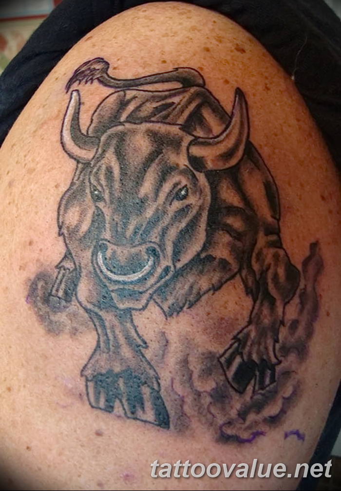 photo tattoo bull 13.11.2018 №092 - original drawing example - tattoovalue.net