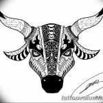photo tattoo bull 13.11.2018 №093 - original drawing example - tattoovalue.net