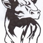 photo tattoo bull 13.11.2018 №144 - original drawing example - tattoovalue.net