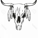 Indian Bull Skull Tattoo Bull Skull Images Stock Pictures. Roya