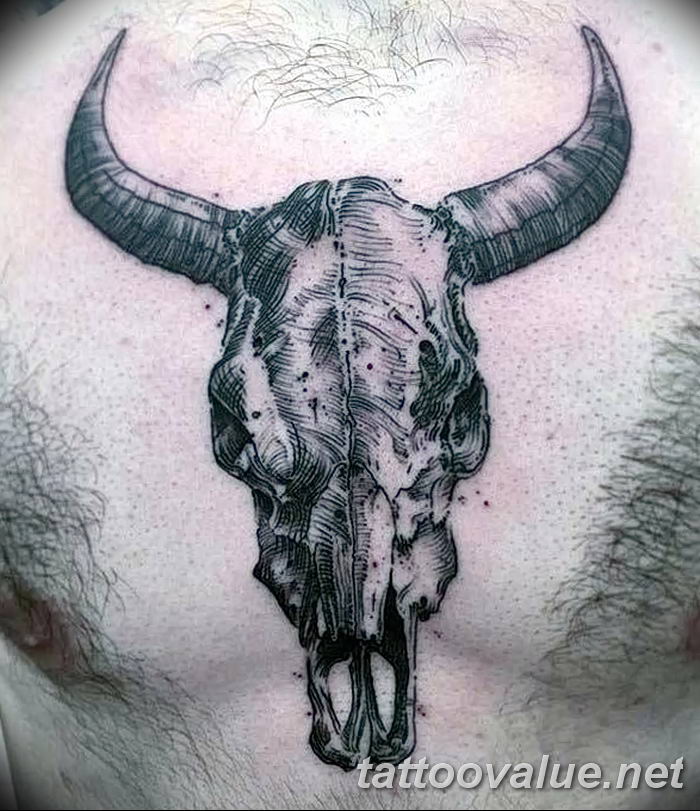 photo tattoo bull 13.11.2018 №154 - original drawing example - tattoovalue.net