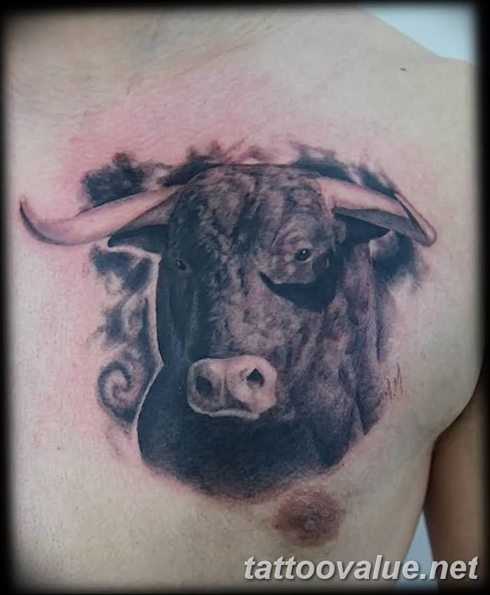 photo tattoo bull 13.11.2018 №157 - original drawing example - tattoovalue.net