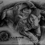 photo tattoo bull 13.11.2018 №162 - original drawing example - tattoovalue.net