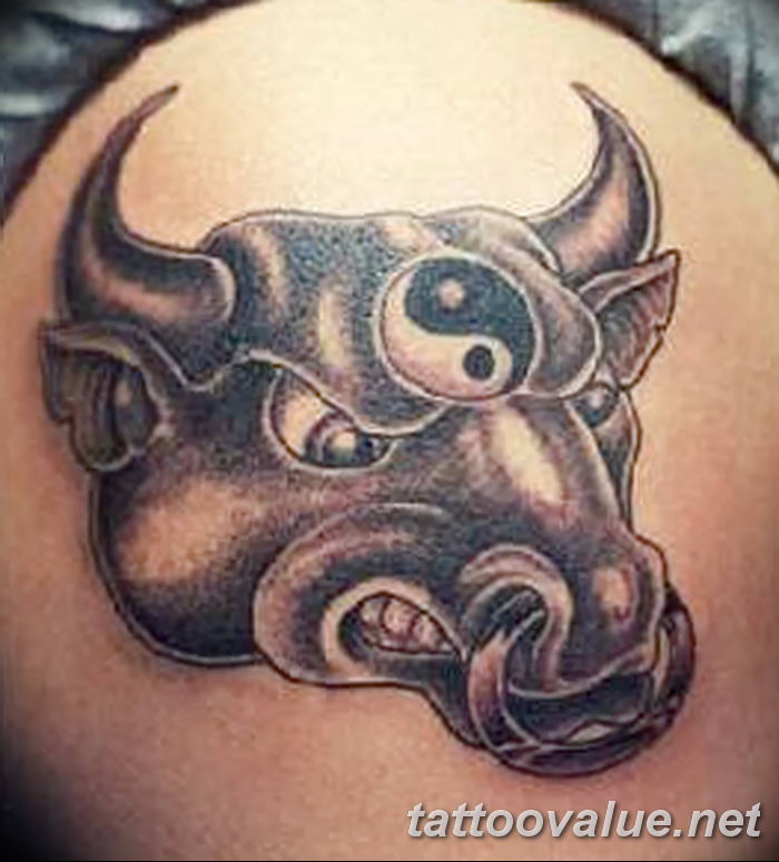 photo tattoo bull 13.11.2018 №173 - original drawing example - tattoovalue.net