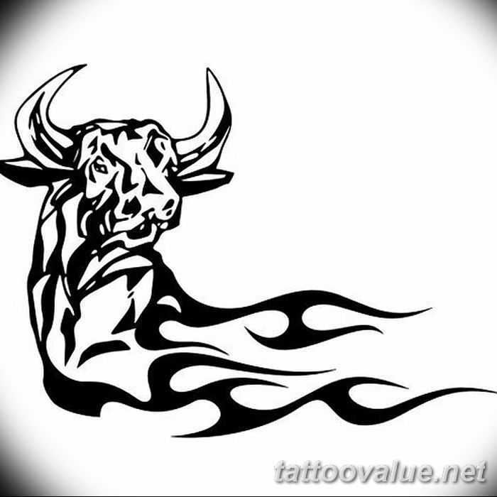 photo tattoo bull 13.11.2018 №182 - original drawing example - tattoovalue.net